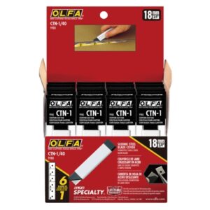 Olfa 40Pc Display Box Carton Cutters with 6-Segment Snap-Off Blade | CTR CTN-140