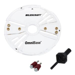 Milescraft OmniBase Metric Universal Metal Bushing Router Base Plate | 6252