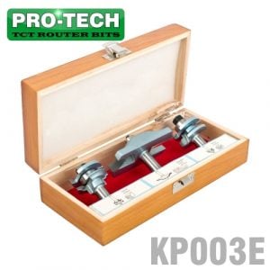 Pro-Tech 3Pc Rail & Stile Ogee Set 1/2″ Shank in Wooden Box (KP003E)
