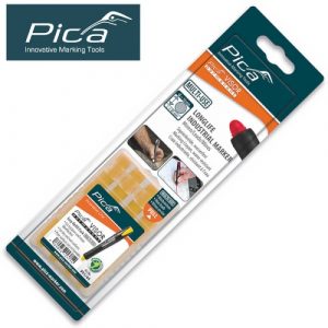 Pica 4Pc Visor Permanent Marker Refills Yellow In Blister (PICA991-44-SB)